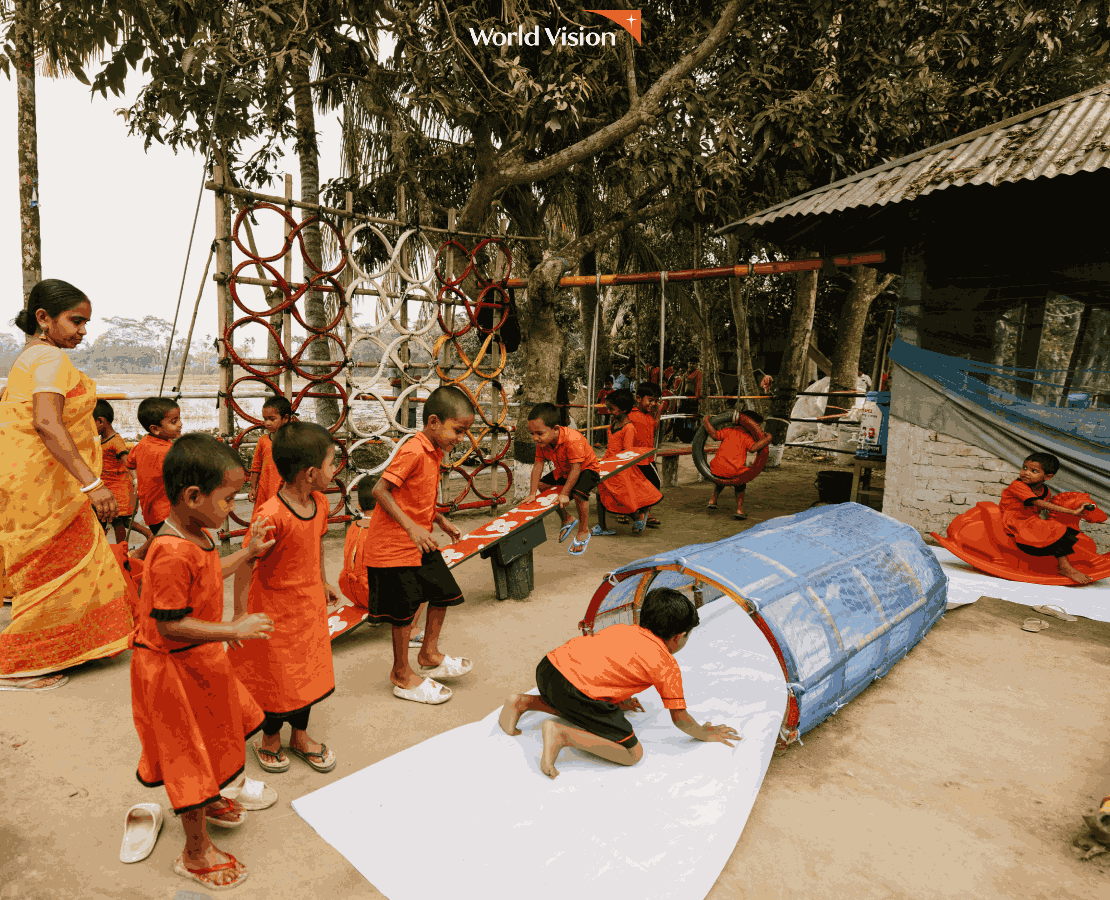 children in playground